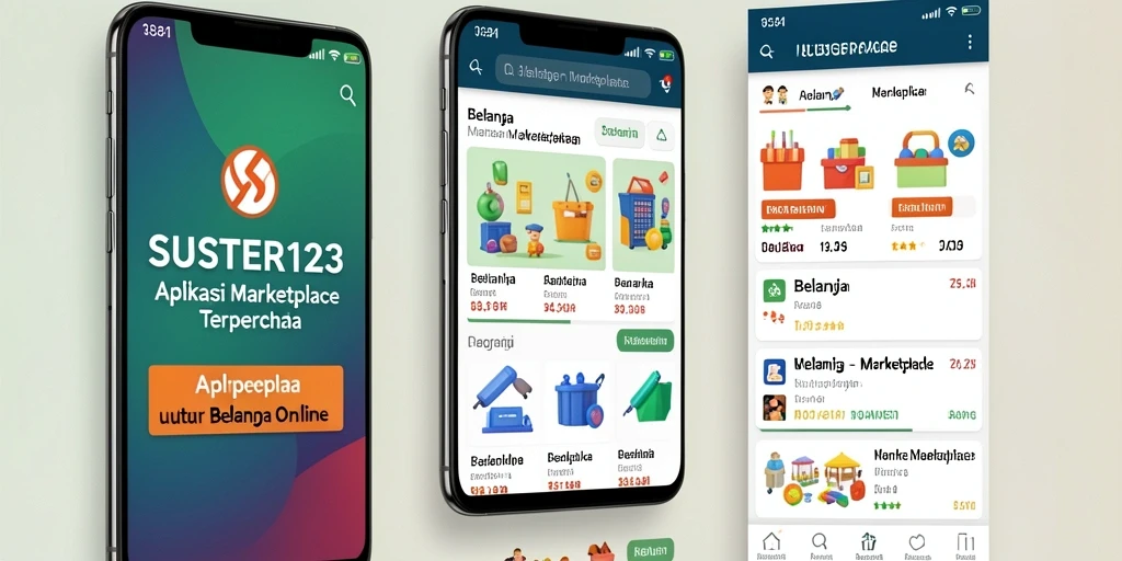 Antarmuka SUSTER123 yang ramah pengguna dengan berbagai pilihan produk.